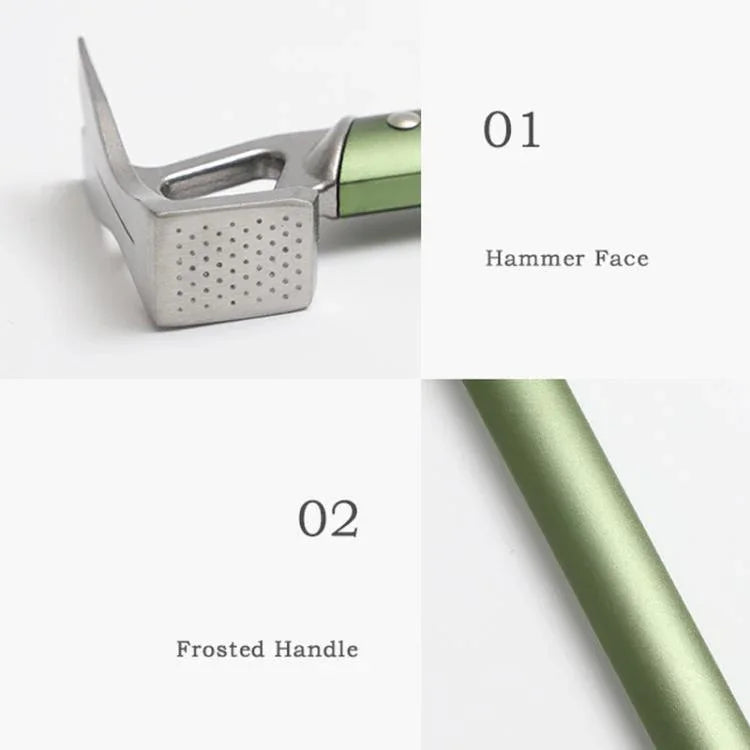 Leichter Campinghammer Zelthammer mit Aluminiumlegierungsgriff & Edelstahlkopf