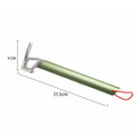 Leichter Campinghammer Zelthammer mit Aluminiumlegierungsgriff & Edelstahlkopf