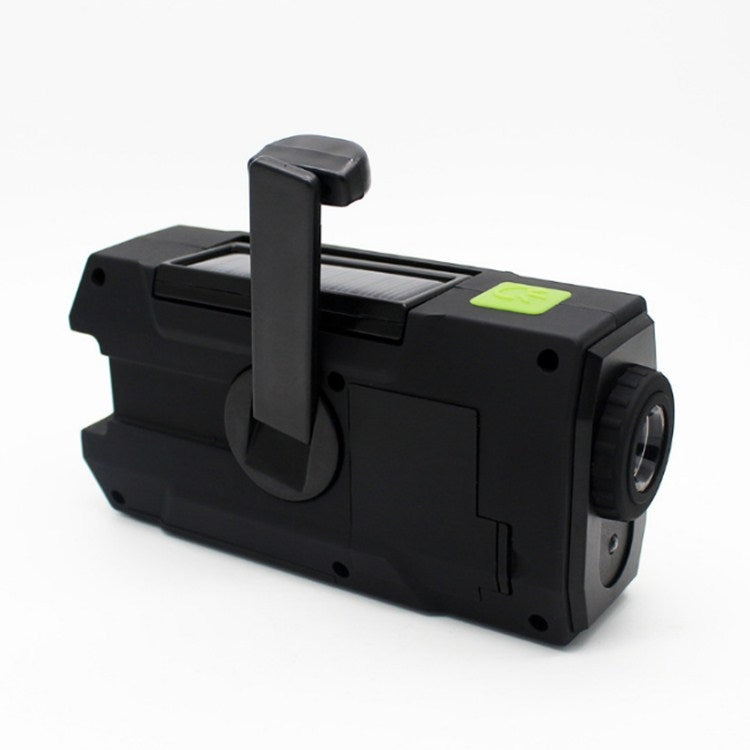 Multifunktionale Handkurbel Solar-LED-Taschenlampe Vollband FM Radio Schreibtischlampe Alarm, US-Version NOAA