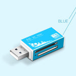 Multi in 1 Speicher SD Kartenleser für Memory Stick Pro Duo Micro SD, TF, M2, MMC, SDHC MS Karte