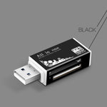 Multi in 1 Speicher SD Kartenleser für Memory Stick Pro Duo Micro SD, TF, M2, MMC, SDHC MS Karte