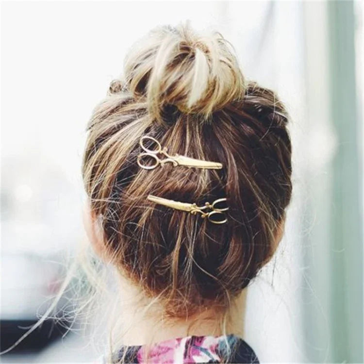 2 Stück einfache Haarspangen, personalisierte Haarspangen, Retro-Wortordner-Haarschmuck