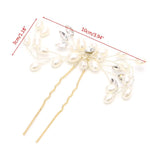 2er-Set Festival-Hochzeits-Haarschmuck, Brauthaarstab, florale Haarnadel, wunderschöner Kopfschmuck, Zopfhaarspange, Ranken-Accessoires