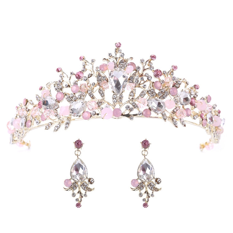 Luxus Roségold Perlen Brautkronen Handgemachte Tiara Braut Stirnband Kristall Hochzeit Diadem Königin Krone Hochzeit Haarschmuck, Perlenkrone Pink, Perlenkrone Gold, Perlenkrone Weiß