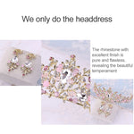 Luxus Roségold Perlen Brautkronen Handgemachte Tiara Braut Stirnband Kristall Hochzeit Diadem Königin Krone Hochzeit Haarschmuck, Perlenkrone Pink, Perlenkrone Gold, Perlenkrone Weiß