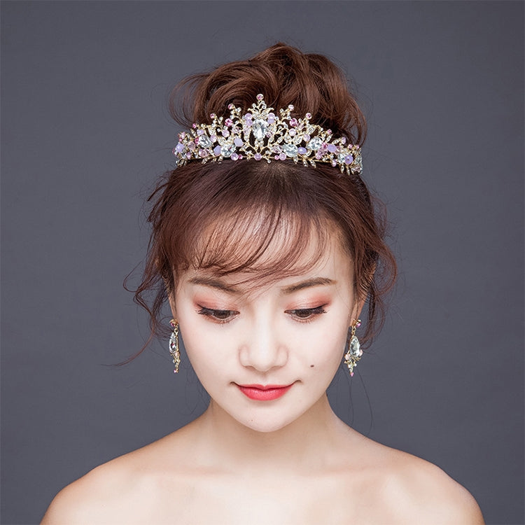 Luxus Roségold Perlen Brautkronen Handgemachte Tiara Braut Stirnband Kristall Hochzeit Diadem Königin Krone Hochzeit Haarschmuck, Perlenkrone Pink, Perlenkrone Gold, Perlenkrone Weiß