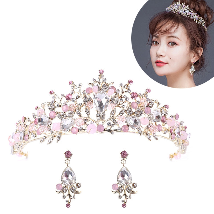Luxus Roségold Perlen Brautkronen Handgemachte Tiara Braut Stirnband Kristall Hochzeit Diadem Königin Krone Hochzeit Haarschmuck, Perlenkrone Pink, Perlenkrone Gold, Perlenkrone Weiß