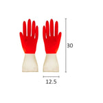 1 Paar Haushalt Zweifarbige Waschhandschuhe Hausarbeit Reinigung Spülhandschuhe aus Latex, S, M, L, XL