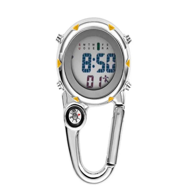 Bergsteigeruhr Multifunktionale Edelstahlhaken-Uhr, Edelstahlhaken-Uhr (Orange), Edelstahlhaken-Uhr (Blau), Edelstahlhaken-Uhr (Gelb), Edelstahlhaken-Uhr (Rot)