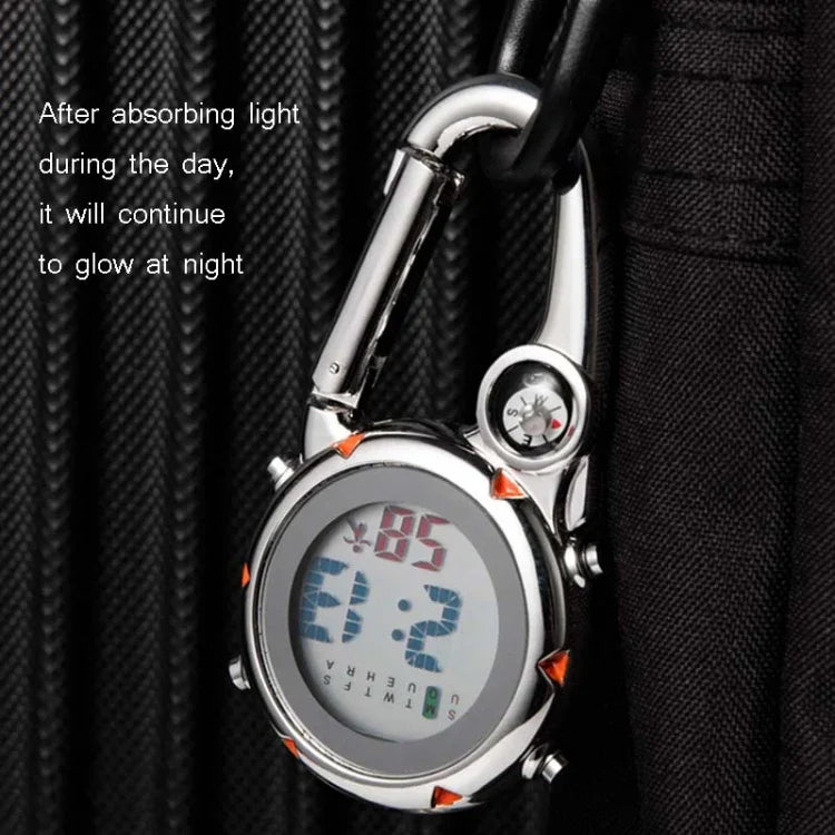 Bergsteigeruhr Multifunktionale Edelstahlhaken-Uhr, Edelstahlhaken-Uhr (Orange), Edelstahlhaken-Uhr (Blau), Edelstahlhaken-Uhr (Gelb), Edelstahlhaken-Uhr (Rot)