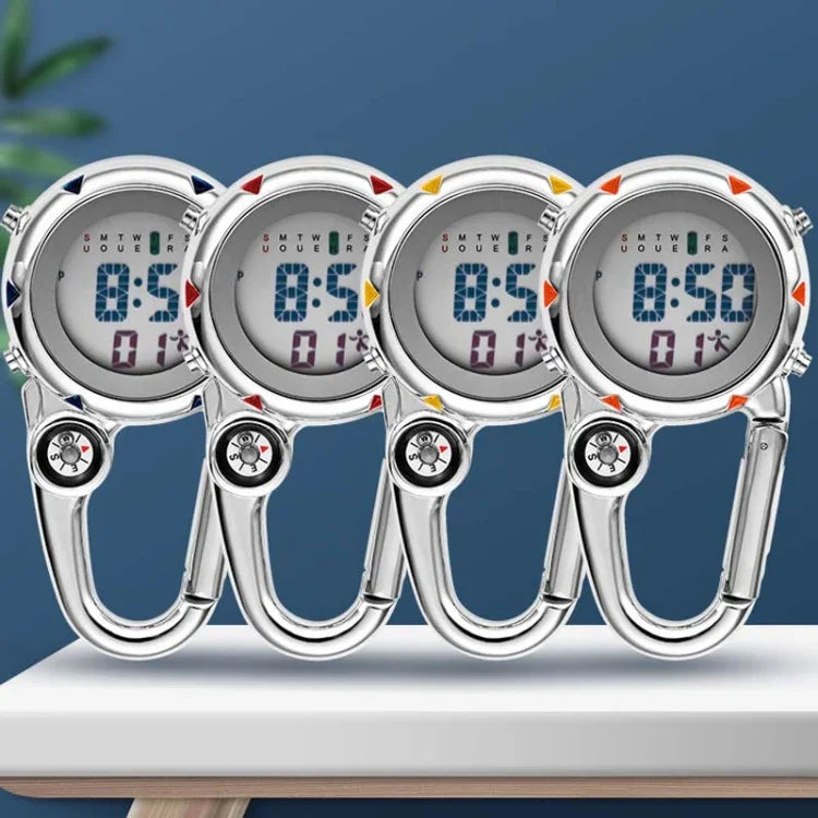 Bergsteigeruhr Multifunktionale Edelstahlhaken-Uhr, Edelstahlhaken-Uhr (Orange), Edelstahlhaken-Uhr (Blau), Edelstahlhaken-Uhr (Gelb), Edelstahlhaken-Uhr (Rot)