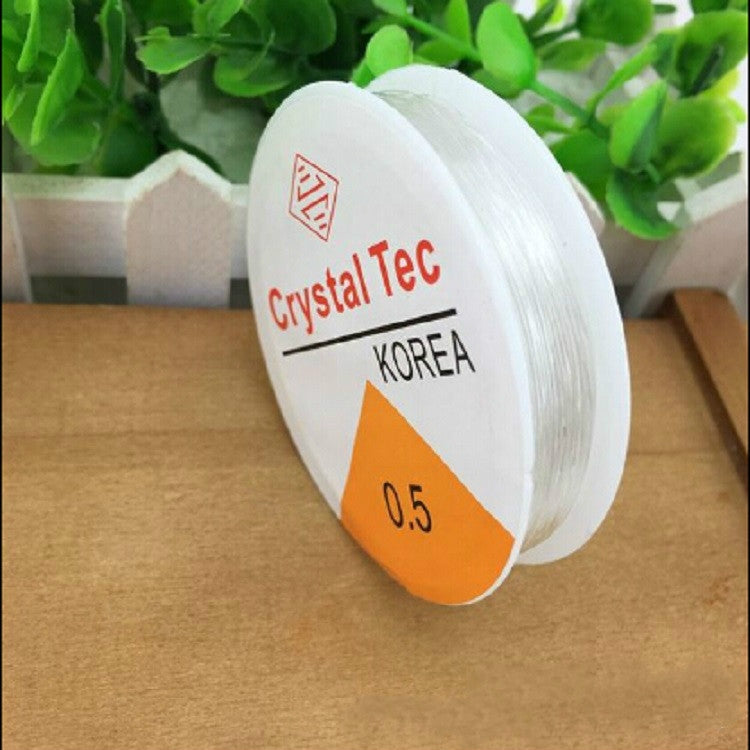 5 Stück Transparente Angelschnur Elastische Schnur DIY Handgemachte Schmuck Zubehör Material Perlen Perlenschnur, 0.5mm, 0.6mm, 0.7mm, 1mm, 0.8mm