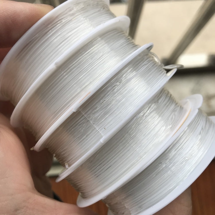 5 Stück Transparente Angelschnur Elastische Schnur DIY Handgemachte Schmuck Zubehör Material Perlen Perlenschnur, 0.5mm, 0.6mm, 0.7mm, 1mm, 0.8mm