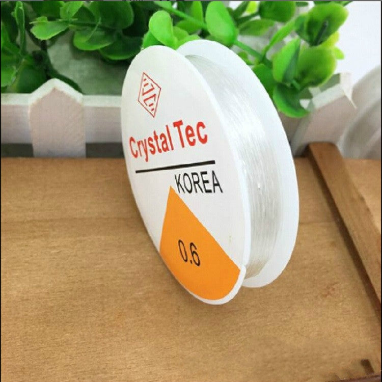 5 Stück Transparente Angelschnur Elastische Schnur DIY Handgemachte Schmuck Zubehör Material Perlen Perlenschnur, 0.5mm, 0.6mm, 0.7mm, 1mm, 0.8mm