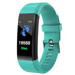 ID115 Plus Smart-Armband Fitness-Smartwatch mit Herzfrequenzmesser, Blutdruckmesser und Schrittzähler für iOS und Android, erhältlich in Schwarz, Lila, Blau, Rot und Dunkelblau