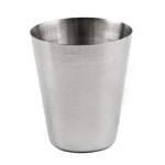 4-in-1 Outdoor Mini-Edelstahltasse Wandern Camping Reise Tragbarer Trinkwasserbecher Set Lederbecher, 30ML