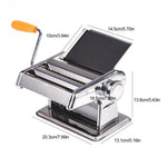 Haushalts Edelstahl Pasta-Maschine Manuelle Nudelmaschine Spaghetti Hand-Schneider, Nudelmaschine