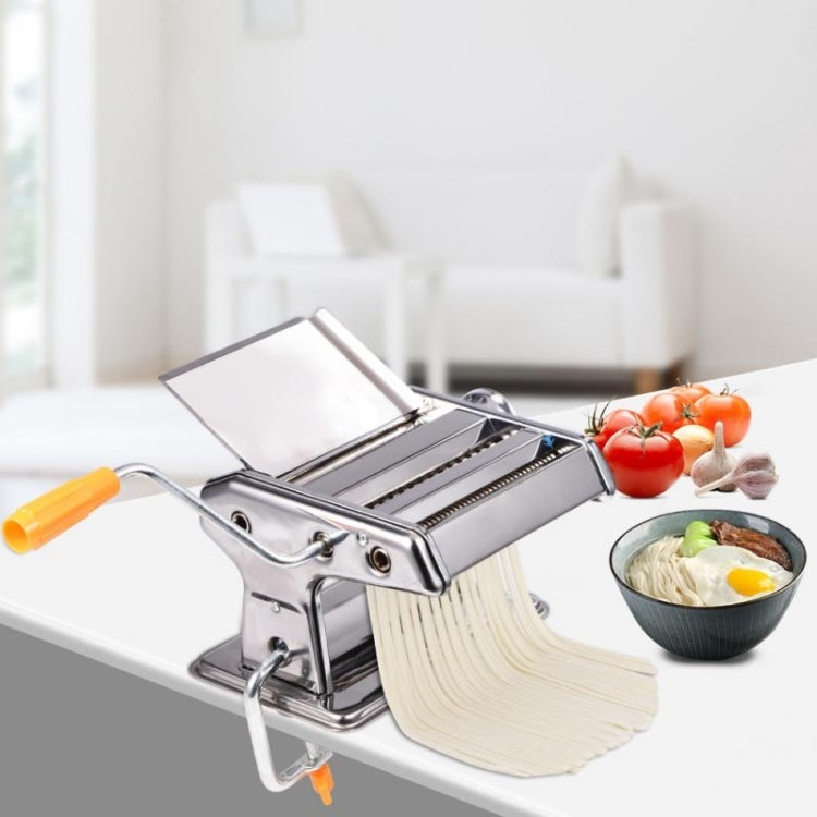 Haushalts Edelstahl Pasta-Maschine Manuelle Nudelmaschine Spaghetti Hand-Schneider, Nudelmaschine