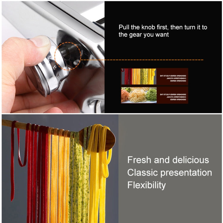 Haushalts Edelstahl Pasta-Maschine Manuelle Nudelmaschine Spaghetti Hand-Schneider, Nudelmaschine