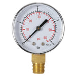 Stoßfestes Edelstahl-Schwimmbadfilter-Hydraulikmanometer, Manometer