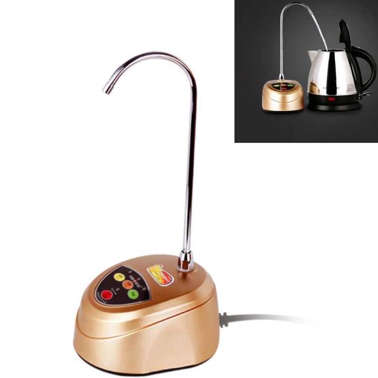 KAMJOVE P-01 Automatischer Wasserdispenser mit Fass, elektrischer Wassersauger, CN-Stecker, P-01 (Gold)
