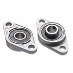 2 Stück Diamant-Lagergehäuse Zinklegierung Miniatur Lagergehäuse 3D-Drucker Zubehör Universal, KFL08 (Innendurchmesser 8), KFL000 (Innendurchmesser 10), KFL001 (Innendurchmesser 12)
