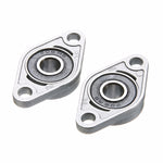 2 Stück Diamant-Lagergehäuse Zinklegierung Miniatur Lagergehäuse 3D-Drucker Zubehör Universal, KFL08 (Innendurchmesser 8), KFL000 (Innendurchmesser 10), KFL001 (Innendurchmesser 12)