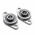 2 Stück Diamant-Lagergehäuse Zinklegierung Miniatur Lagergehäuse 3D-Drucker Zubehör Universal, KFL08 (Innendurchmesser 8), KFL000 (Innendurchmesser 10), KFL001 (Innendurchmesser 12)