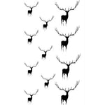 10 Stück klassische schwarze wasserfeste temporäre Tattoo-Aufkleber