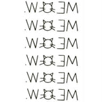 10 Stück klassische schwarze wasserfeste temporäre Tattoo-Aufkleber