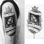 2 Stück kleine, temporäre, wasserfeste Tattoo-Aufkleber für den ganzen Arm