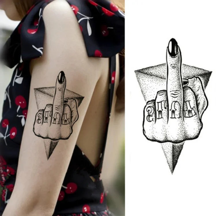 2 Stück kleine, temporäre, wasserfeste Tattoo-Aufkleber für den ganzen Arm