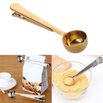 Multifunktions-Kaffeelöffel mit Clip, Edelstahl-Teelöffel, Kaffeemesslöffel, Kaffeelöffel (Silber), Kaffeelöffel (Gold), Kaffeelöffel (Schwarz), Kaffeelöffel (Roségold)