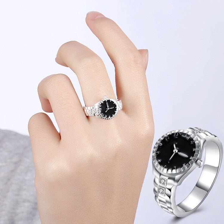 Kreative Diamant-Zifferblatt-Quarz-Armbanduhr-Ringe, 6, 7, 8