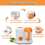 2 Stück Multifunktionale elektrische Mini-Babynahrungskochmaschine zum Kochen und Mischen von Nahrungsergänzungsmitteln