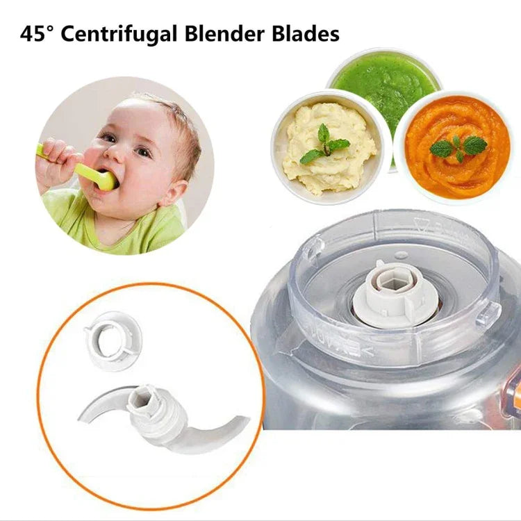 2 Stück Multifunktionale elektrische Mini-Babynahrungskochmaschine zum Kochen und Mischen von Nahrungsergänzungsmitteln