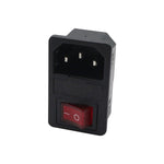 10 STK. AC-01 Drei-Pol-Strombuchse mit Sicherheitsschalterbuchse, 10 STK. AC-01