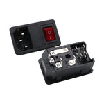 10 STK. AC-01 Drei-Pol-Strombuchse mit Sicherheitsschalterbuchse, 10 STK. AC-01