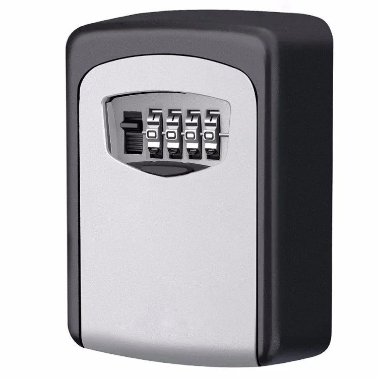 Sicherheits-Schlüsselversteck, langlebige Aufbewahrungsbox, 4-stelliger Sicherheitscode, wandmontiertes Zahlenschloss, Kombination, Passwort-Schlüsselbox