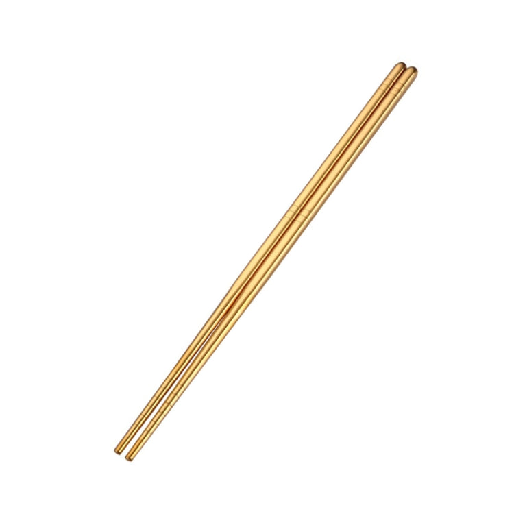 1 Paar Edelstahl-Besteck Bunte Wiederverwendbare Metallstäbchen Geschirr, Länge: 23 cm