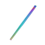 1 Paar Edelstahl-Besteck Bunte Wiederverwendbare Metallstäbchen Geschirr, Länge: 23 cm