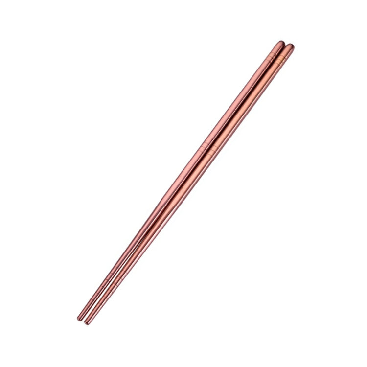 1 Paar Edelstahl-Besteck Bunte Wiederverwendbare Metallstäbchen Geschirr, Länge: 23 cm