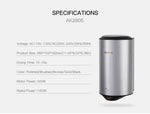 Automatischer Händetrockner mit SensorJet-Technologie aus Edelstahl 304 und hohem Luftdurchsatz für Zuhause, Hotel und Flughafen
