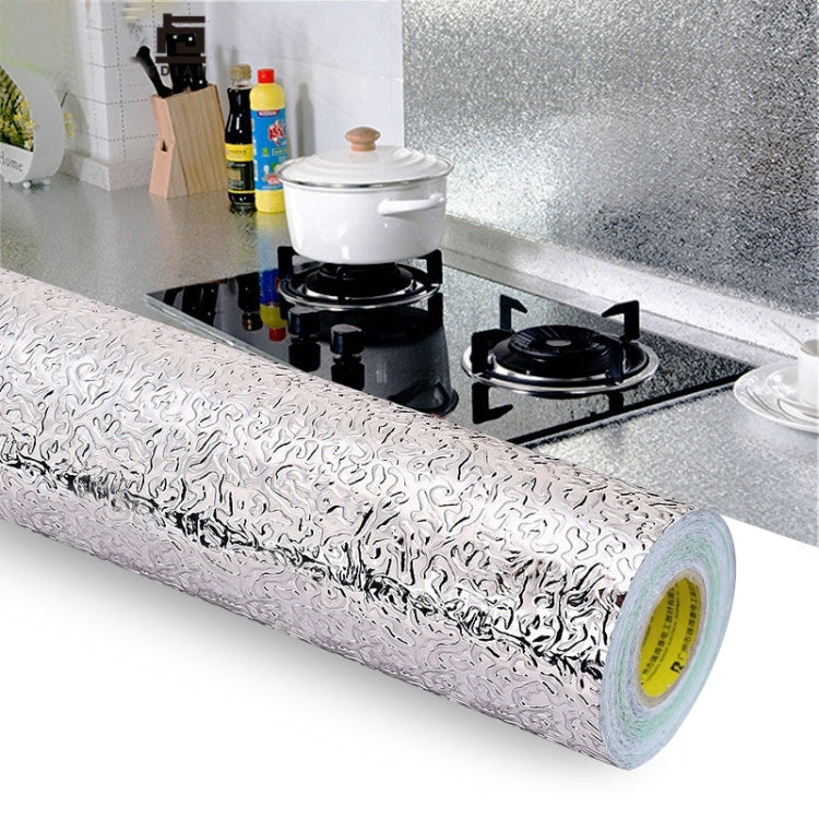 Küchenwand Herd Aluminiumfolie Ölfest Aufkleber Antifouling Hochtemperatur Selbstklebend Zuschneidbare Tapete Wandaufkleber, 40cmx5m, 40cmx5m Zuschneidbare Tapete, 60cmx5m, 60cmx5m Zuschneidbare Tapete