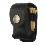 Tragbare Golfballhalter Hüfttasche Leder Cooler Golftee-Beutel Sportzubehör, Golfballhalter Schwarz, Golfballhalter Braun
