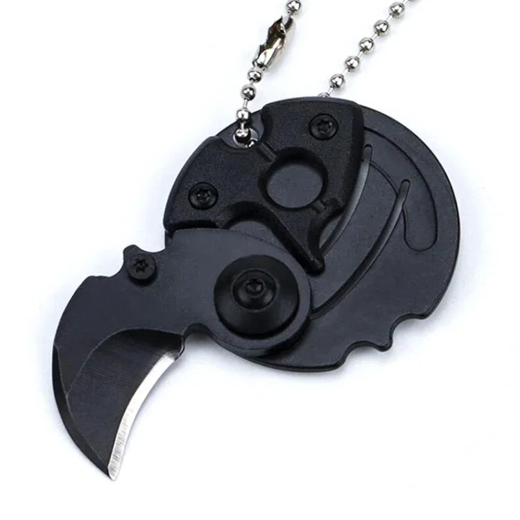 Tragbares Mini-Klappmesser, Taschenmesser, kleines Outdoor-Militär-Überlebensmesser, Schlüsselanhänger-Multitool, Selbstverteidigung