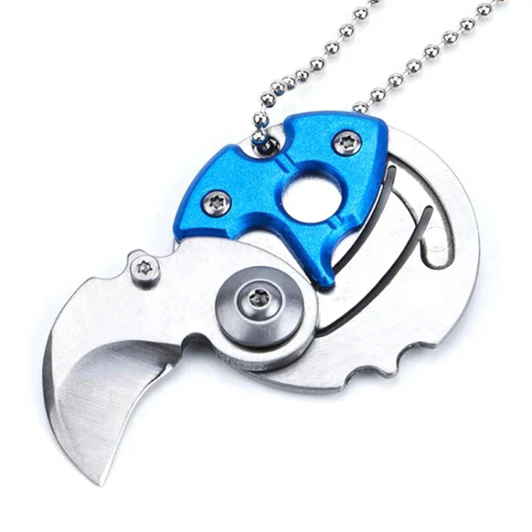 Tragbares Mini-Klappmesser, Taschenmesser, kleines Outdoor-Militär-Überlebensmesser, Schlüsselanhänger-Multitool, Selbstverteidigung