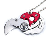 Tragbares Mini-Klappmesser, Taschenmesser, kleines Outdoor-Militär-Überlebensmesser, Schlüsselanhänger-Multitool, Selbstverteidigung