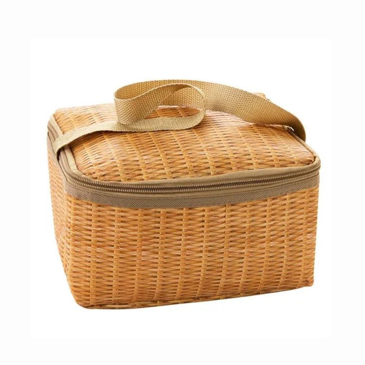 Picknicktasche Outdoor Camping Weidenkorb Isolierte Brotdose