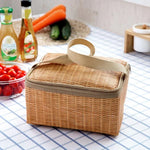 Picknicktasche Outdoor Camping Weidenkorb Isolierte Brotdose
